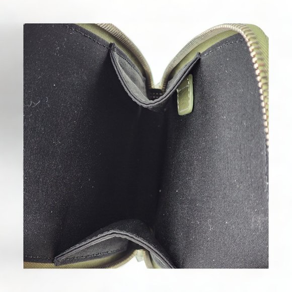 Dior Saddle Grain Leather Large Crossbody Bag with phone case Green - Picture 14 of 15